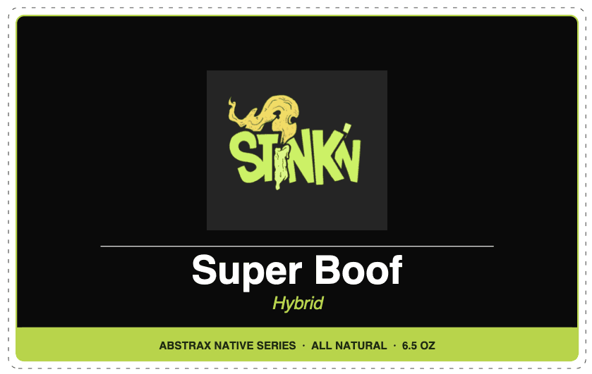 Super Boof front label