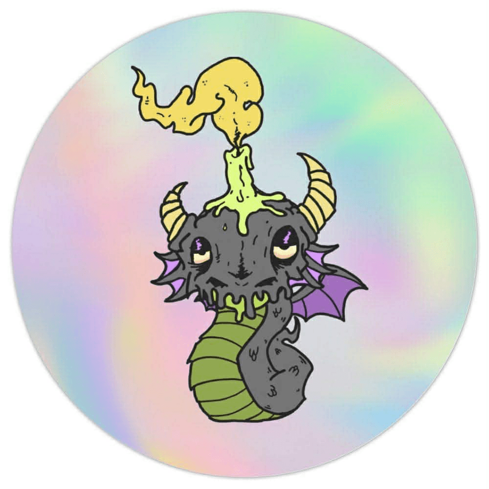Stink'n dragon mascot